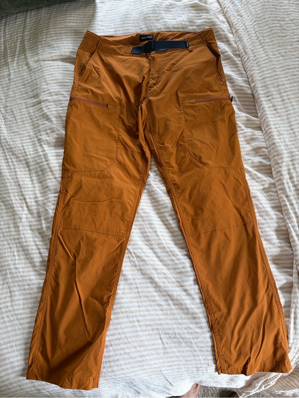 Burton Men's Cargo Pants in Rust Orange